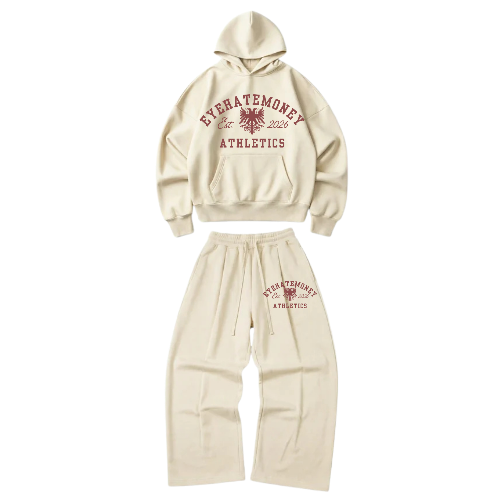 "EHM ATHLETICS" (red) SWEATSUIT